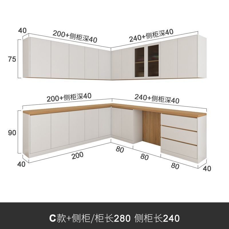 入户鞋柜餐边柜一体转角组合柜靠墙玄关可定制家用小户型客厅柜