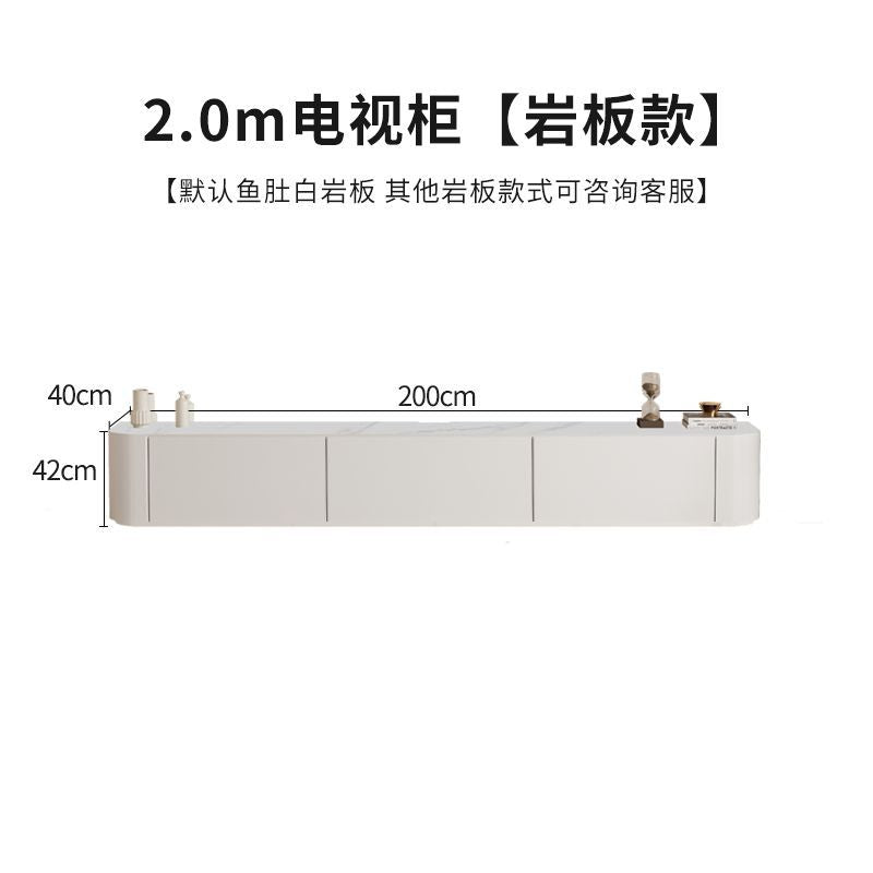 北歐實木電視櫃現代簡約客廳茶几組合小戶型儲物地櫃輕奢奶油極簡