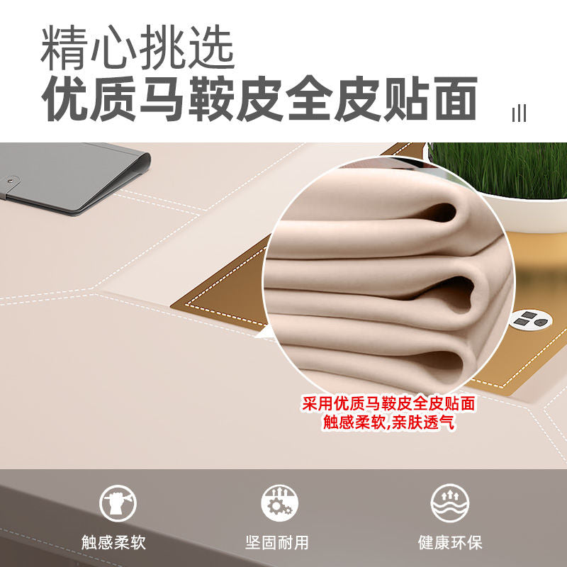 大型会议桌轻奢组合长桌简约现代高档会议室办公洽谈工高端20人