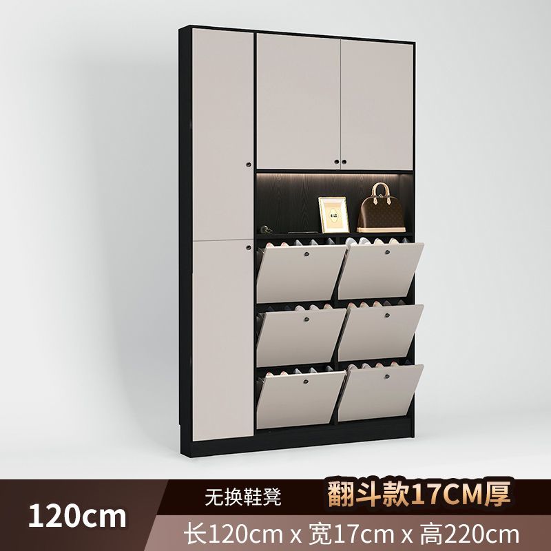 揚盈意式超薄入戶到頂鞋櫃一體靠牆進門家用門口小戶型收納玄關櫃