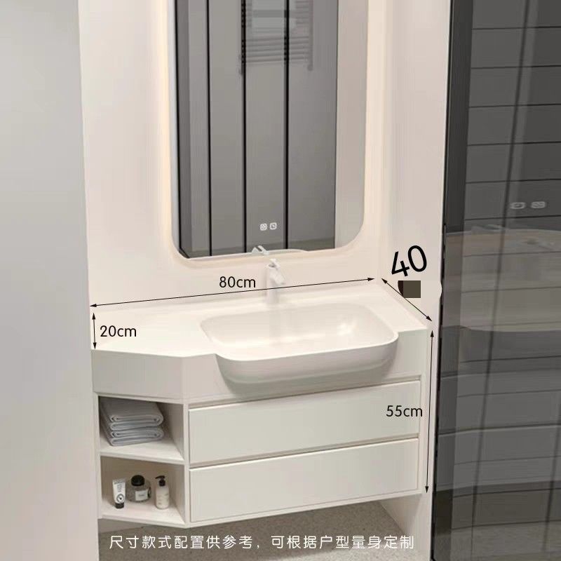 可麗耐一體大肚盆洗漱異形洗手洗手盆組合衛生間洗臉盆浴室櫃