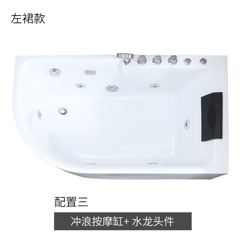 佛山浴缸小戶型日式洗澡家用恆溫深泡浴盆家用衝浪按摩恆溫加熱