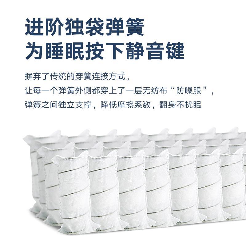 廈門老字號金鷺寶 真空壓縮雲盒子捲包牀墊靜音獨立袋裝彈簧偏軟