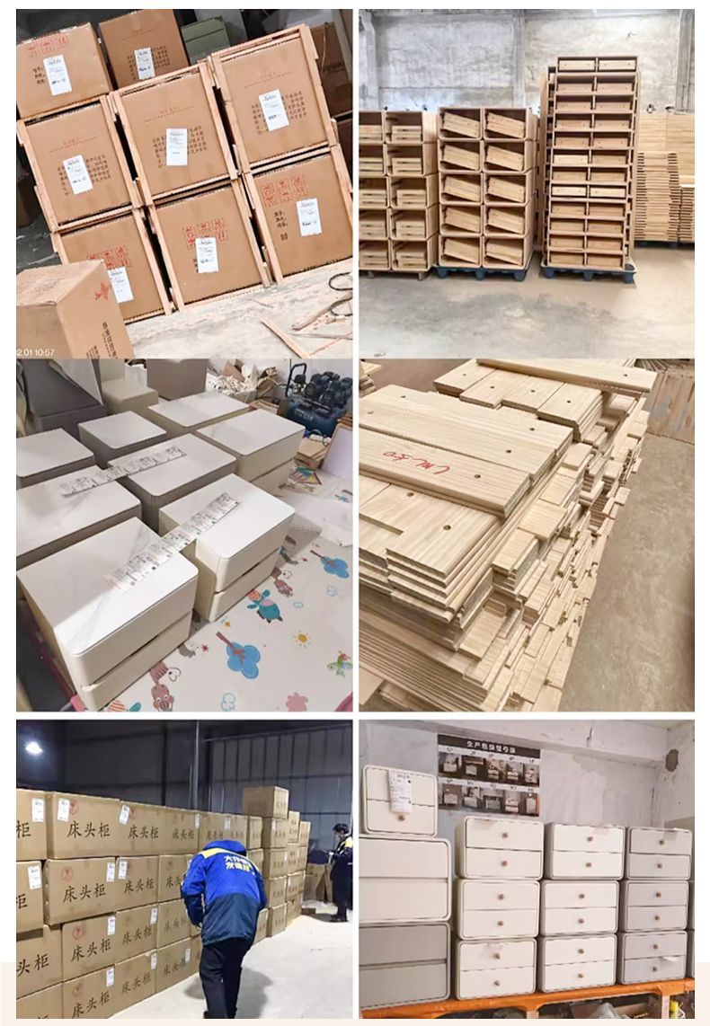 兒童牀頭櫃奶油風實木邊櫃卡通可愛收納櫃臥室邊幾創意儲物櫃小型