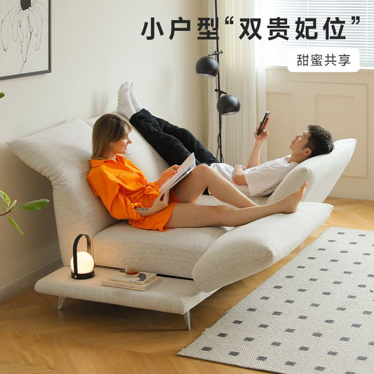 多功能沙发现代简约变形旋转靠背小户型灵动岛直排布艺沙发
