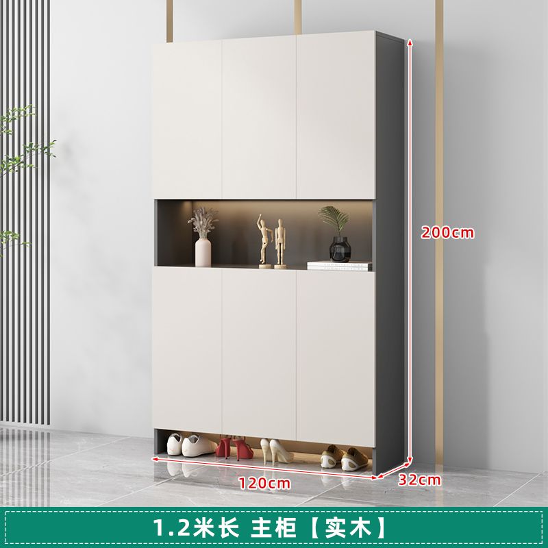實木入戶鞋櫃玄關櫃家用門口儲物櫃樓道走廊大容量一體靠牆收納櫃