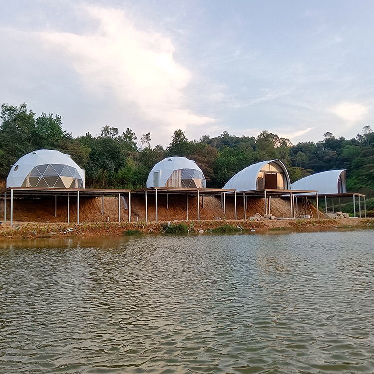 定制户外露营星空房营地星空帐篷半透明遮阳防雨网红球形民宿帐篷