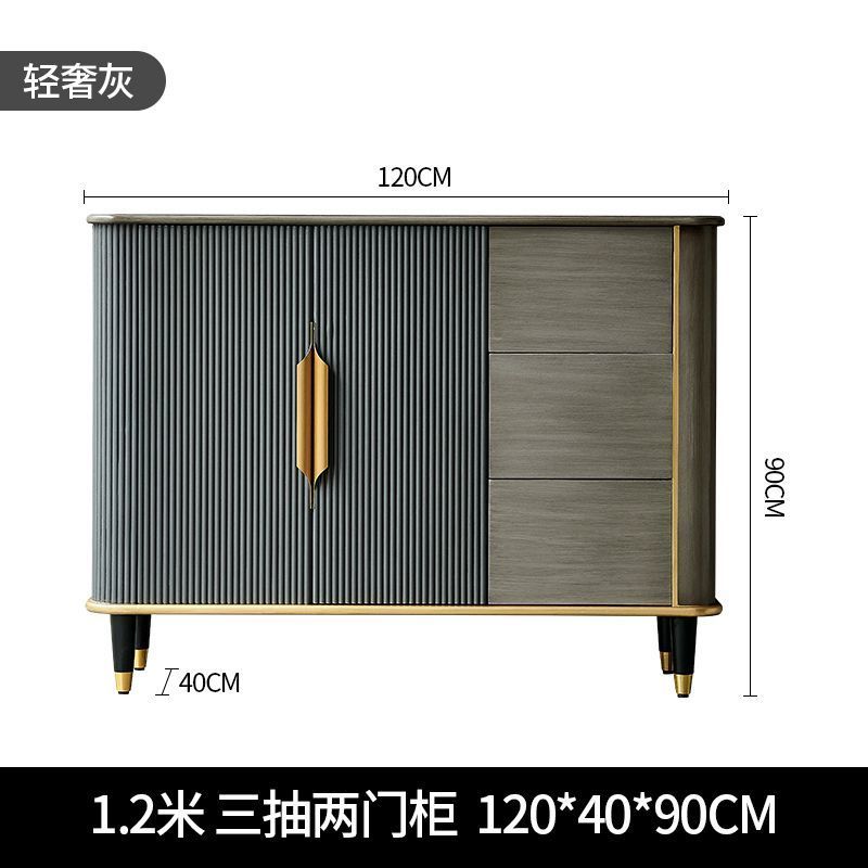輕奢玄關櫃現代簡約餐邊櫃大容量客廳靠牆邊櫃臥室儲物櫃入戶鞋櫃