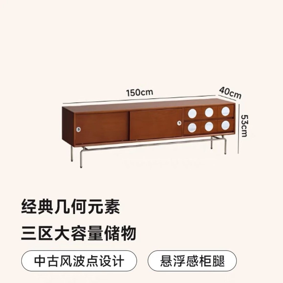 簡約實木電視櫃客廳展示櫃收納櫃視聽櫃落地櫃一字長櫃儲物櫃子