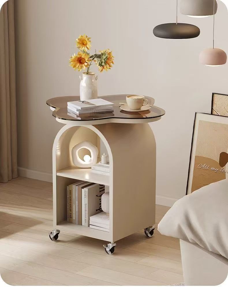 簡約沙發現代牀頭櫃家用茶几創意臥室置物架小桌子客廳移動邊幾