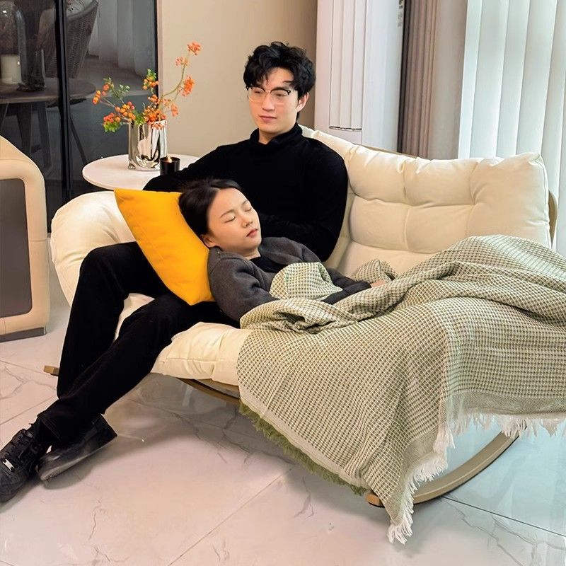 双人摇椅大人躺椅懒人阳台客厅休闲沙发可睡觉户外庭院家用摇摇椅