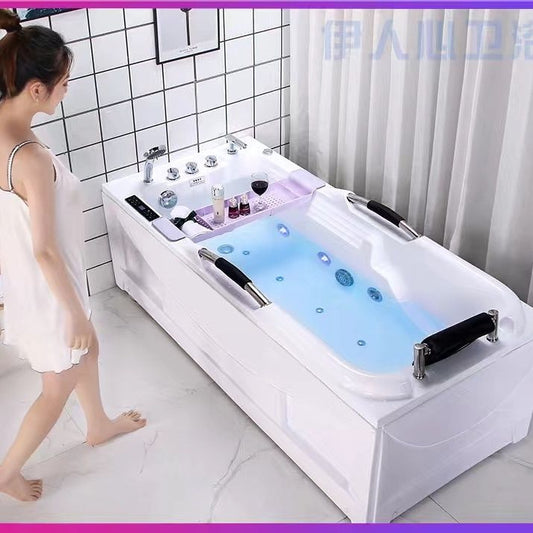 包邮亚克力小浴缸 豪华冲浪按摩恒温加热独立式浴盆 欧式家用浴池