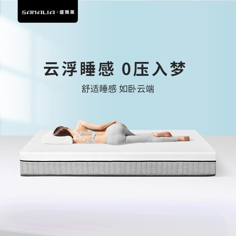 盛雅萊彈簧牀墊臥室席夢思記憶棉家用可拆洗捲包十大名牌靜音加厚