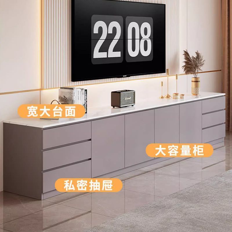 电视柜茶几组合现代简约客厅家用2025新款落地轻奢电视机柜子定制