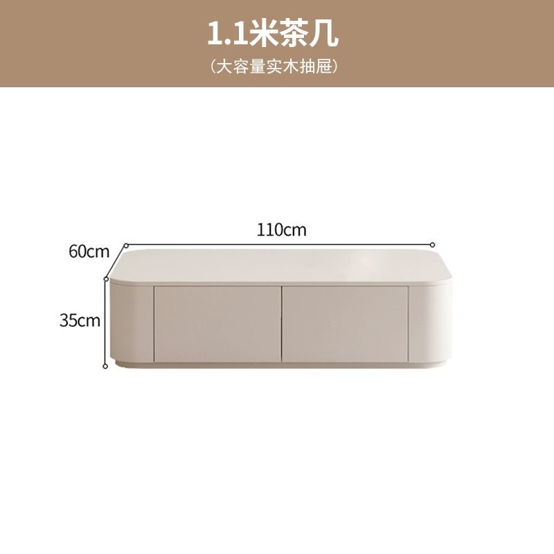 簡約客廳風電視櫃現代實木小戶型茶几組合高款白色臥室電視機地櫃