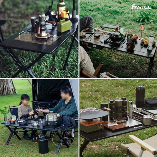 Fastee法詩緹IGT戶外露營桌子摺疊便攜戰術蛋卷桌鋁合金野餐桌椅