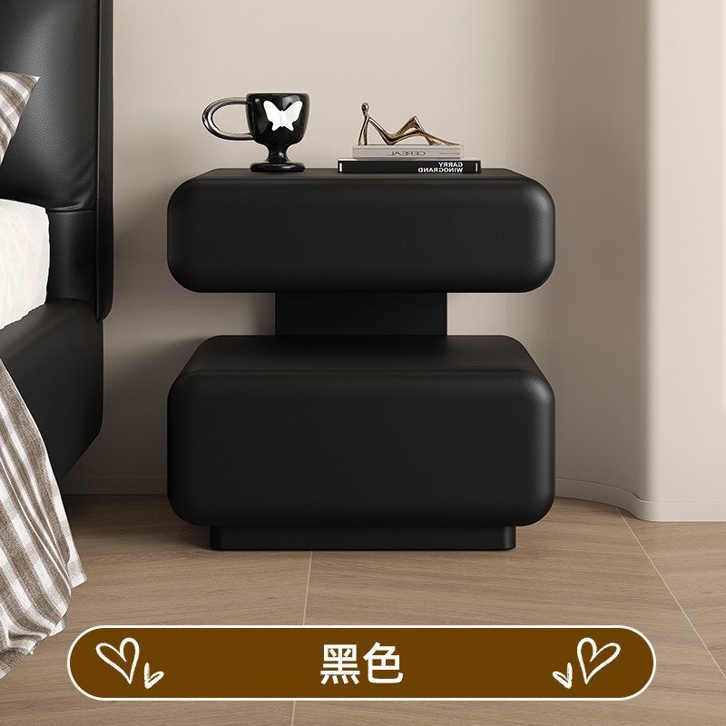 2025新款輕奢高級感實木牀頭櫃臥室家用小衆設計感創意懸浮牀邊櫃