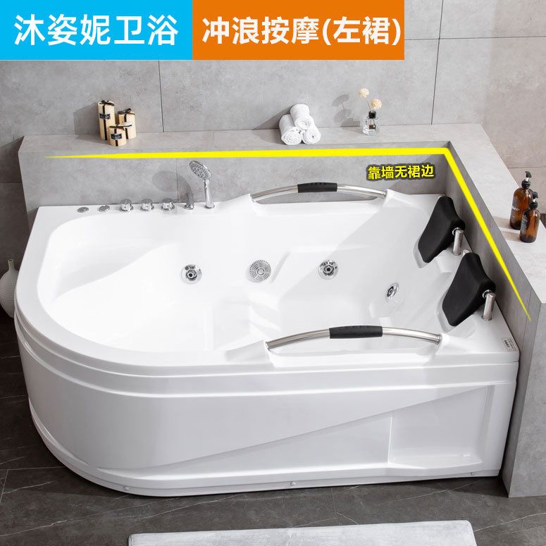沐姿妮卫生间双人浴缸家用成人情侣超大酒店别墅加热恒温按摩浴缸