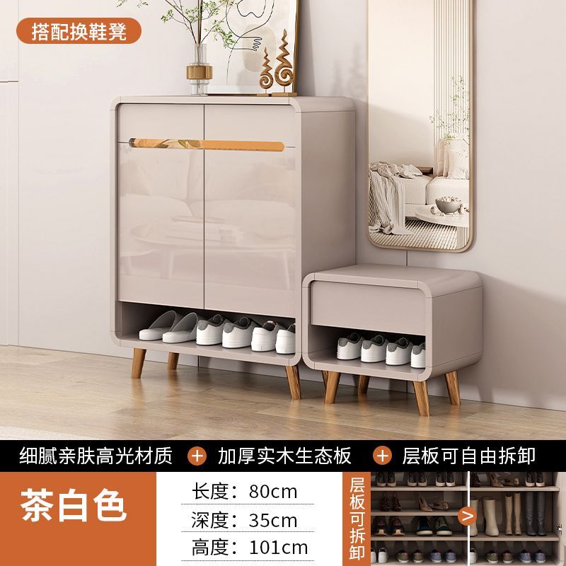 鞋櫃2025新款鞋櫃家用門口入戶收納大容量儲物櫃家用靠牆玄關鞋架