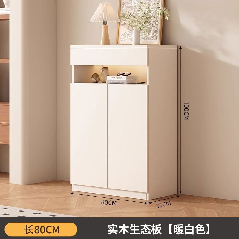 定製實木鞋櫃家用門口新款入戶大容量儲物櫃玄關收納陽臺多層鞋架