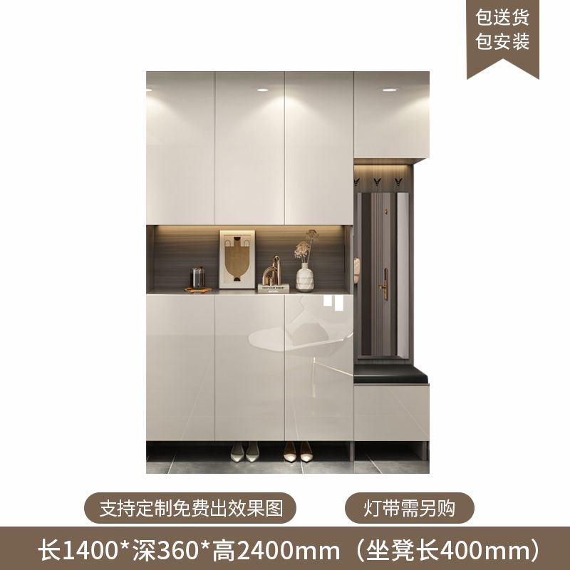 定製入戶玄關鞋櫃家用門口新款輕奢客廳隔斷櫃大容量多層儲物櫃