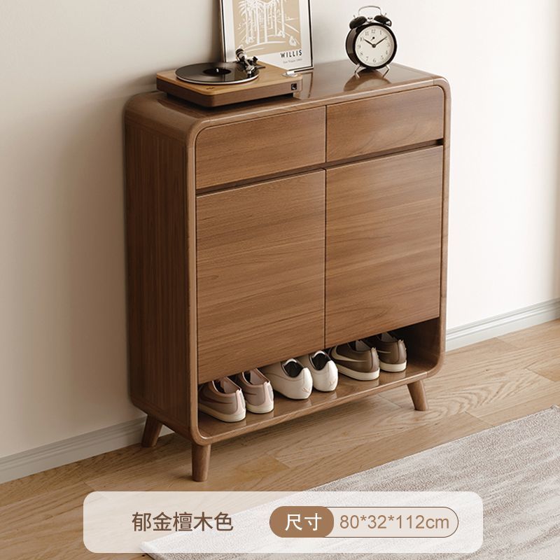 奶油風入戶鞋櫃家用門口進門玄關2025新款收納櫃一體靠牆白色鞋架