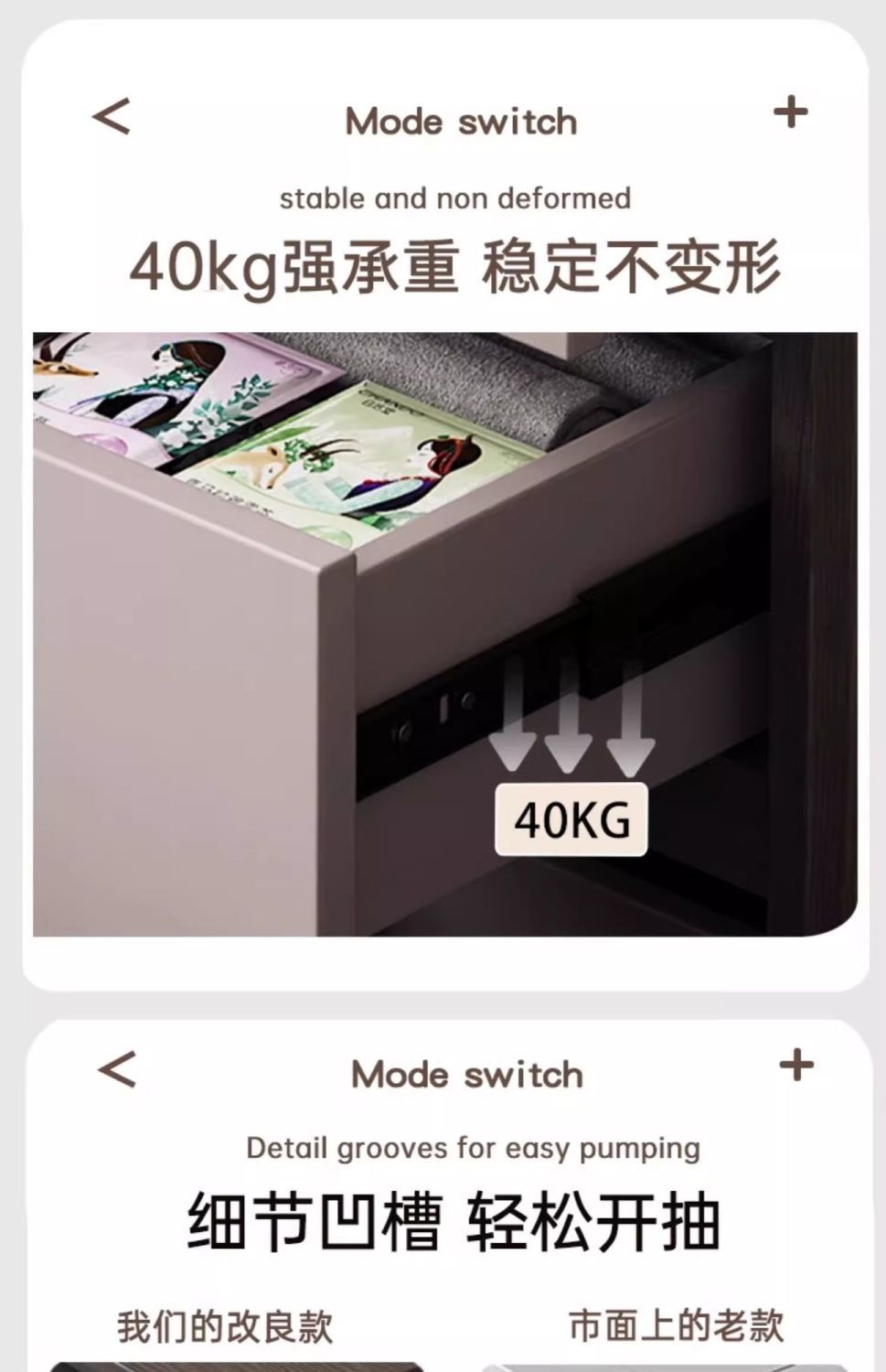 意式極簡實木梳妝檯收納一體臥室牀頭輕奢高級感化妝桌新款帶鏡子