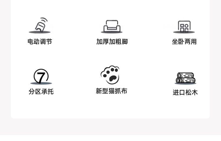2026新款零靠牆電動沙發牀小戶型雪尼爾絨布藝沙發客廳多功能沙發