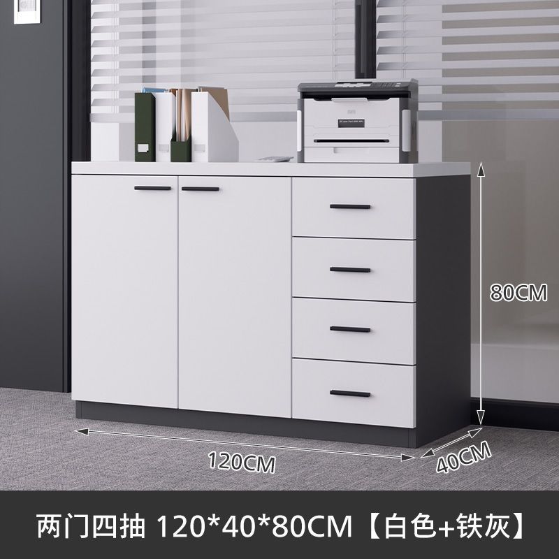 办公室文件柜木质打印机底座落地置物柜储物收纳柜档案资料柜矮柜