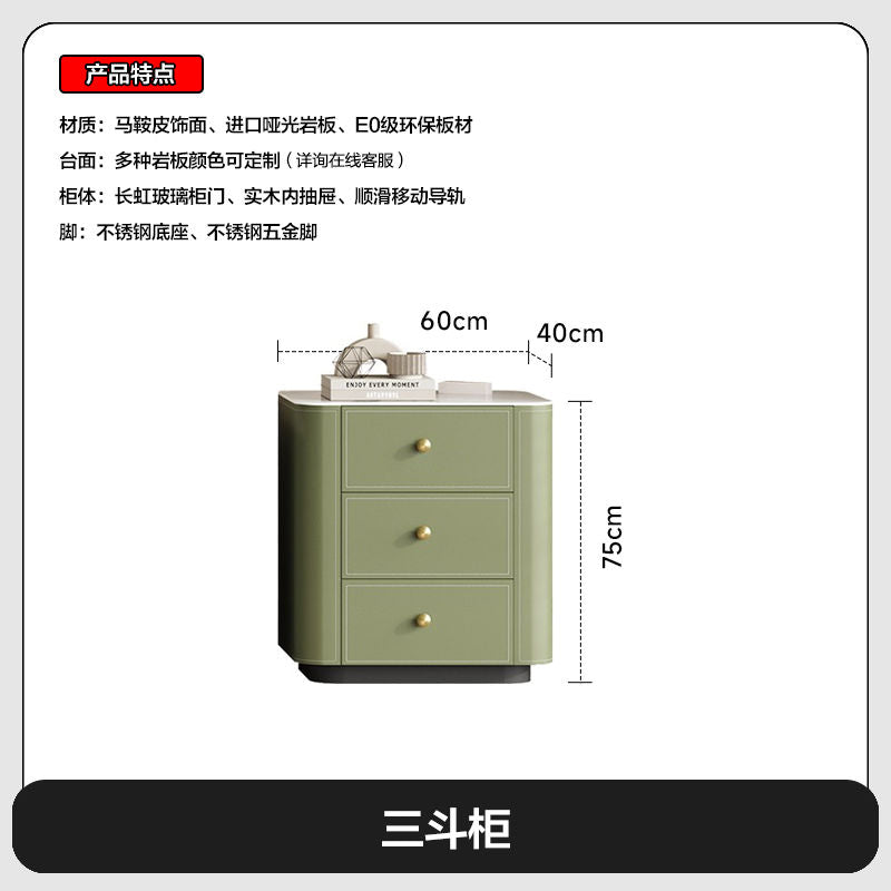 2025新款马鞍皮电视柜 现代简约客厅小户型岩板茶几电视柜组合