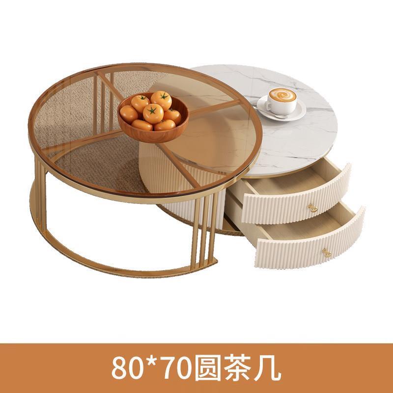 電視櫃現代簡約客廳家用巖板輕奢高級感2025新款茶几電視機櫃組合