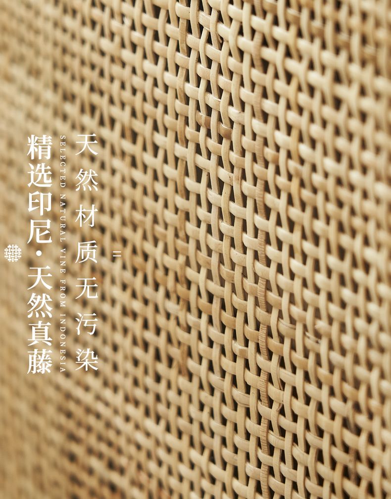 復古北歐實木藤椅沙發椅設計師現代簡約民宿客高端客廳家居單人椅