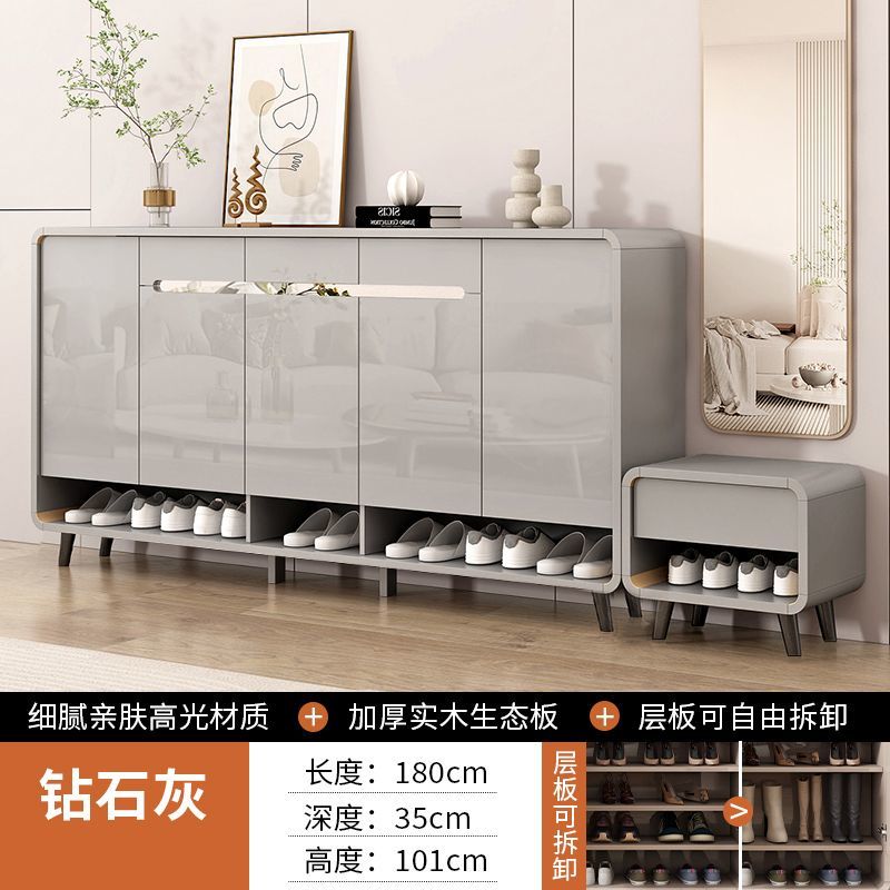 鞋櫃2025新款鞋櫃家用門口入戶收納大容量儲物櫃家用靠牆玄關鞋架