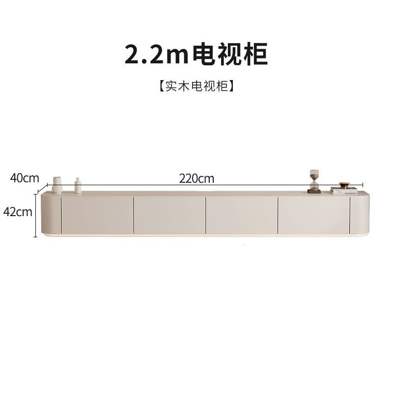 新款簡約現代家用實木落地櫃臥室客廳茶几組合白色烤漆電視機地櫃