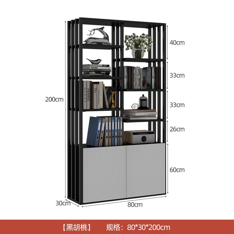 办公室隔断置物架落地餐厅围栏卡座栅栏玄关文件架铁艺屏风隔断柜