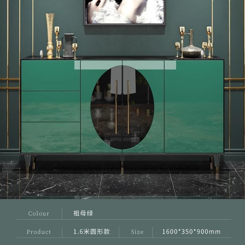 意式輕奢極簡餐邊櫃客廳靠牆玄關儲物櫃現代高檔家用茶水櫃子定製