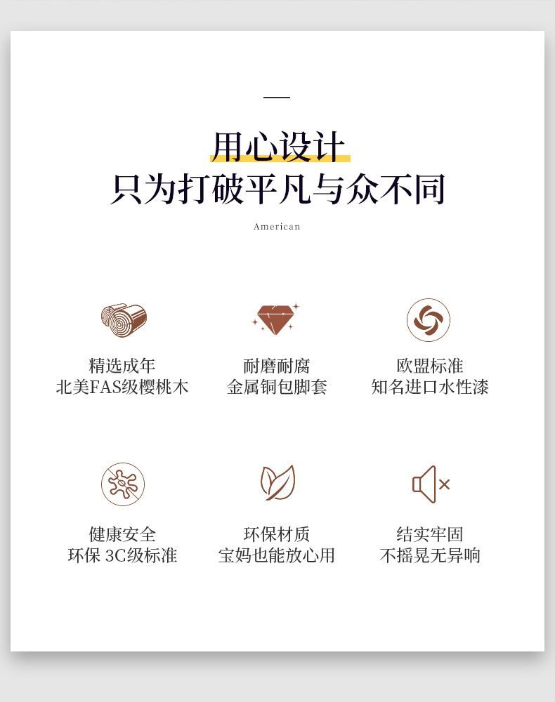 美式輕奢實木梳妝檯櫻桃木化妝臺臥室組合簡約化妝櫃帶梳妝鏡桌子