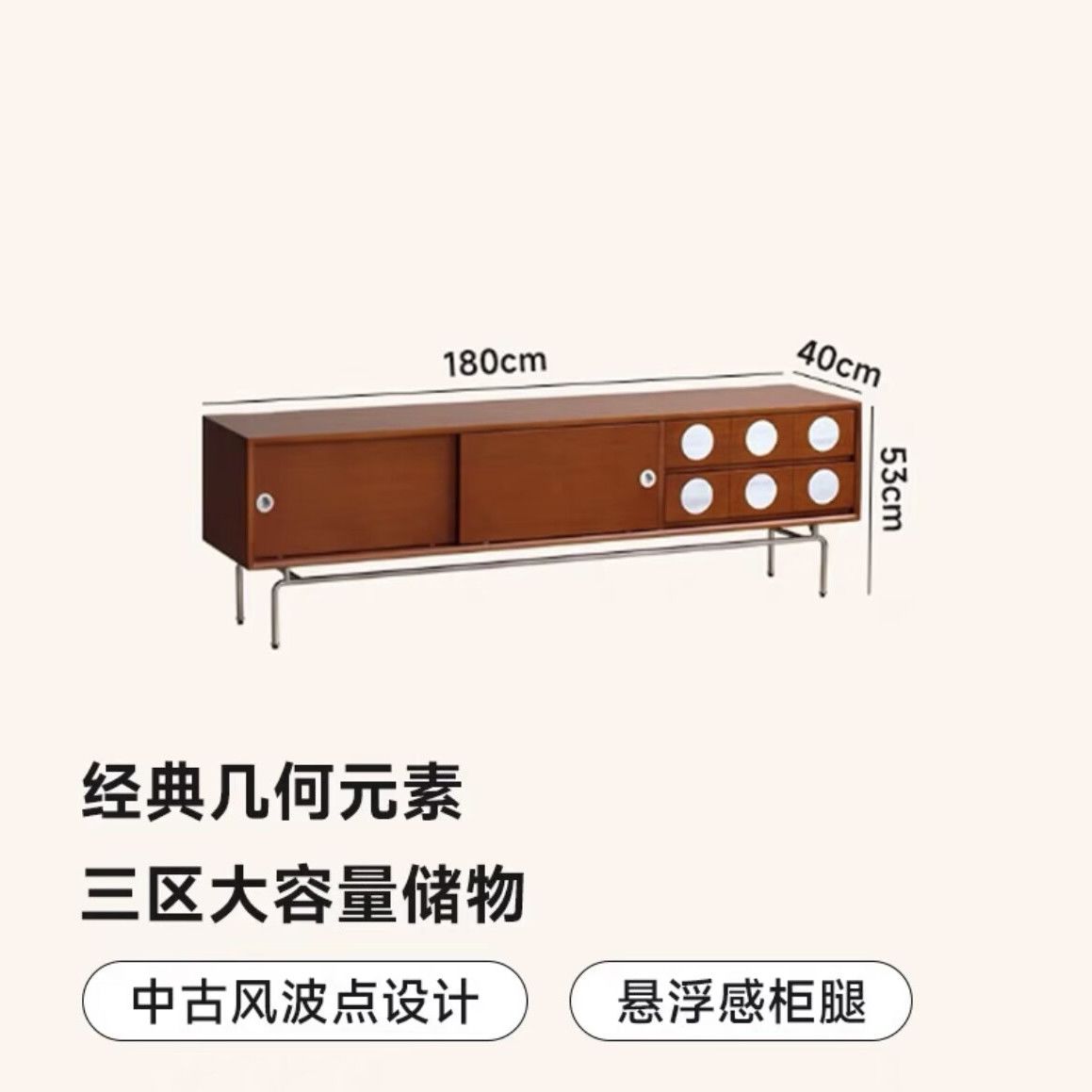 簡約實木電視櫃客廳展示櫃收納櫃視聽櫃落地櫃一字長櫃儲物櫃子