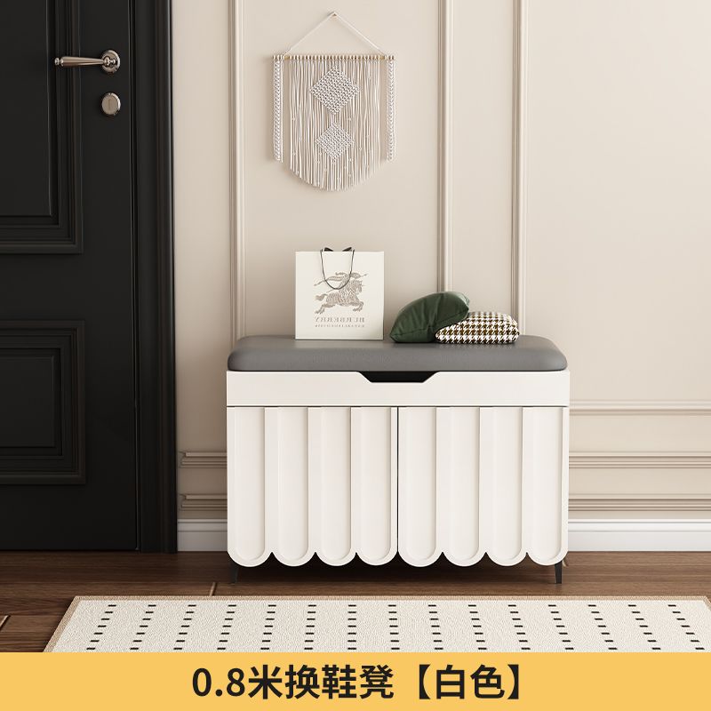 美式時尚入門換鞋凳家用可坐軟包鞋櫃多功能坐凳儲物一體穿鞋凳【5天內發貨】