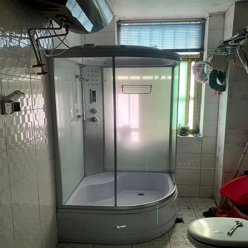 淋浴房浴缸家用洗澡间弧形卫生间浴缸淋浴二合一整体淋浴房包邮