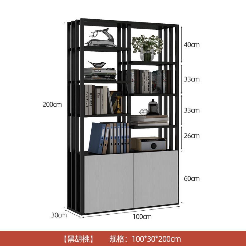 办公室隔断置物架落地餐厅围栏卡座栅栏玄关文件架铁艺屏风隔断柜