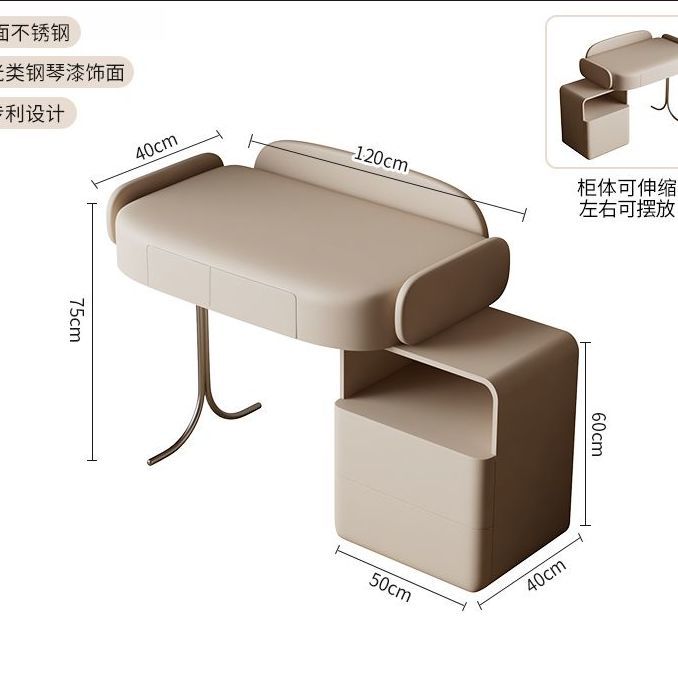 公主風梳妝檯臥室實木極窄2026年新款網紅可愛60cm小型牀頭化妝桌