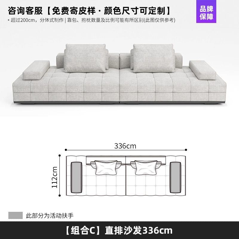 設計師原版勞倫斯沙發大平層別墅客廳輕奢款U型模塊組合布藝沙發