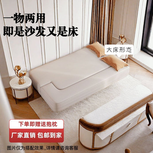 多功能折叠沙发床出租屋民宿简约客厅卧室一物两用懒人沙发科技布