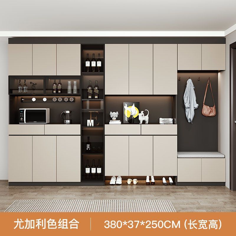 進門鞋櫃玄關櫃一體靠牆輕奢餐邊櫃家用入戶門廳櫃收納櫃