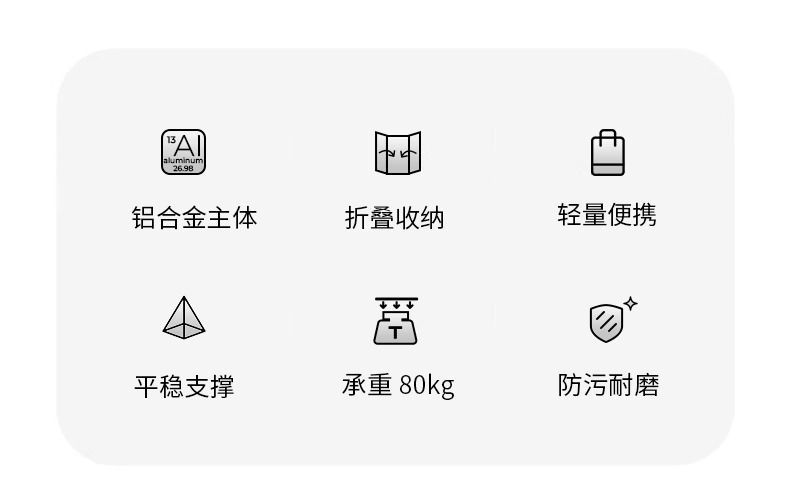 [KingCamp]戶外摺疊桌超輕蛋卷桌便攜野餐桌椅露營桌椅套裝家用餐桌