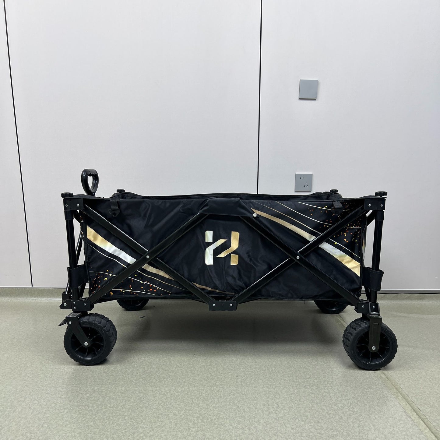 漁戶鋁合金加寬戰車黑坑手拉車戶外專用可摺疊釣魚推車釣魚小拉車