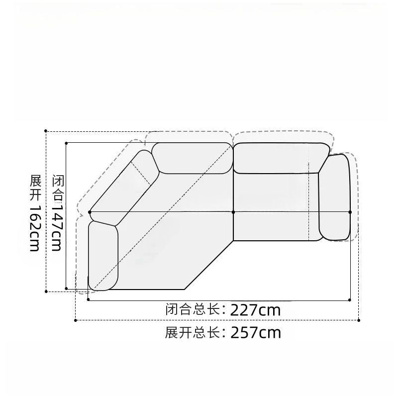 Edra高回弹雪尼尔布艺沙发简约现代设计客厅弧形转角整装免烫转角