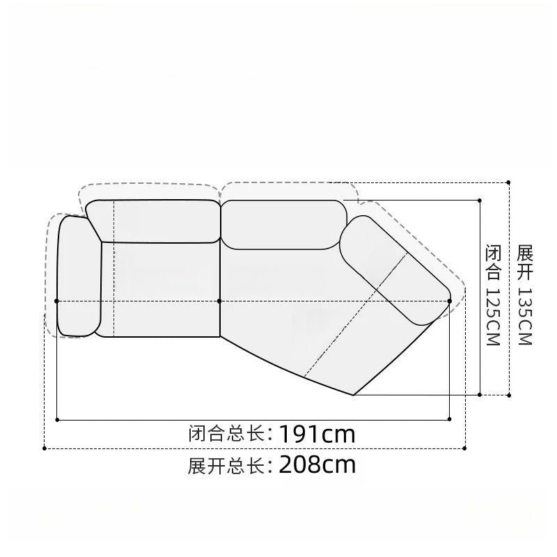 Edra高回弹雪尼尔布艺沙发简约现代设计客厅弧形转角整装免烫转角
