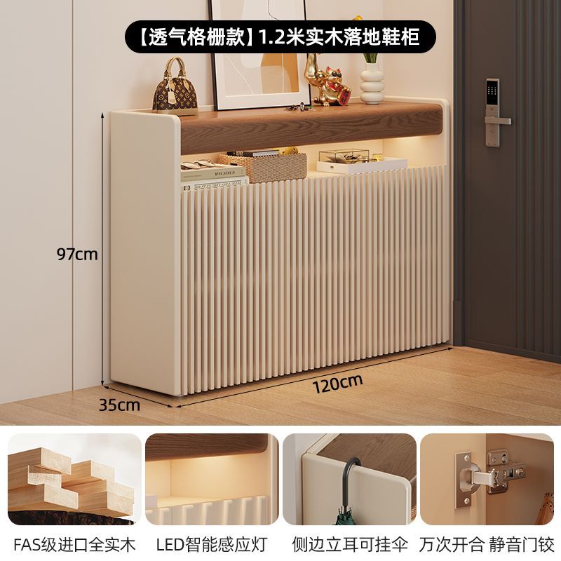 實木鞋櫃客廳家用玄關門口多層鞋架現代簡約收納鞋櫃子儲物置物架